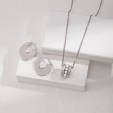 Sterling Silver Shell Pearl Pendant Necklaces