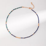 Synthetic Lapis Lazuli Gemstone Lucky Necklaces