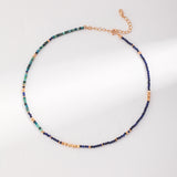 Synthetic Lapis Lazuli Gemstone Lucky Necklaces