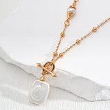 Vintage Gold Pearl Chain Necklaces