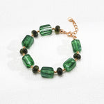 Vintage Green Resin Stone Bracelet