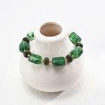 Vintage Green Resin Stone Bracelet