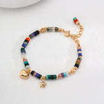 Holiday Dopamine Colored Stone Beaded Bracelet