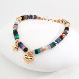 Holiday Dopamine Colored Stone Beaded Bracelet