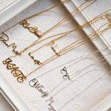 18K Gold S925 Sterling Silver Custom Name Necklaces