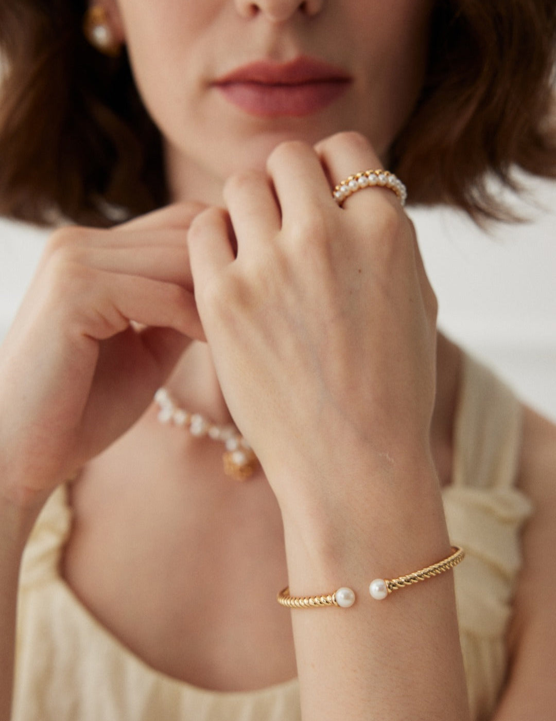 Freshwater Pearl Bangles Bracelets