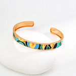 Colorful Drop Glaze Bangles Cuff Bracelets