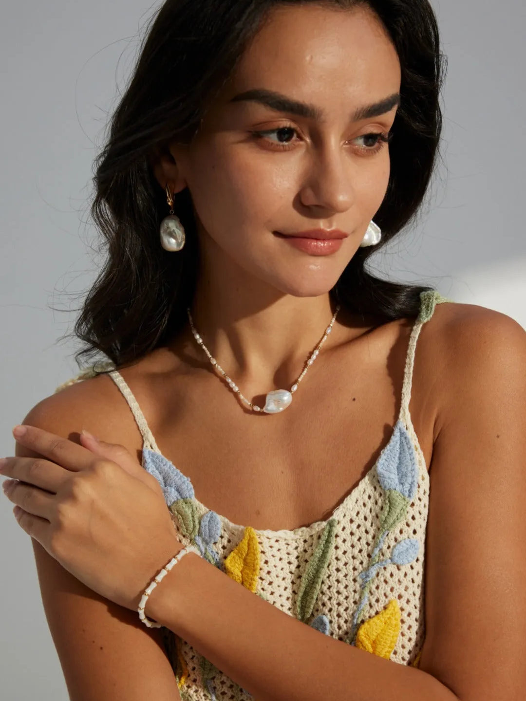 Baroque Pearl Drop Earrings - Gembea Jewelry