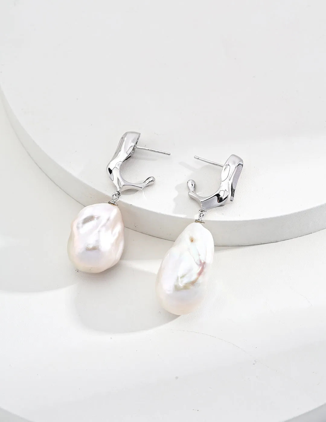 Baroque Pearl Drop Earrings - Gembea Jewelry