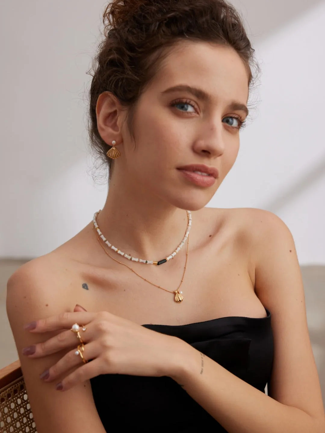 Freshwater Pearl Zircon Ring - Gembea Jewelry