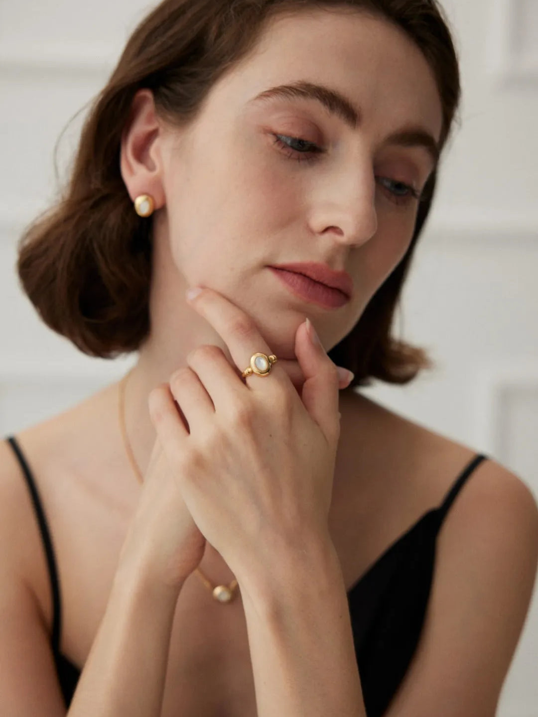 Mother of Pearl Open Ring - Gembea Jewelry