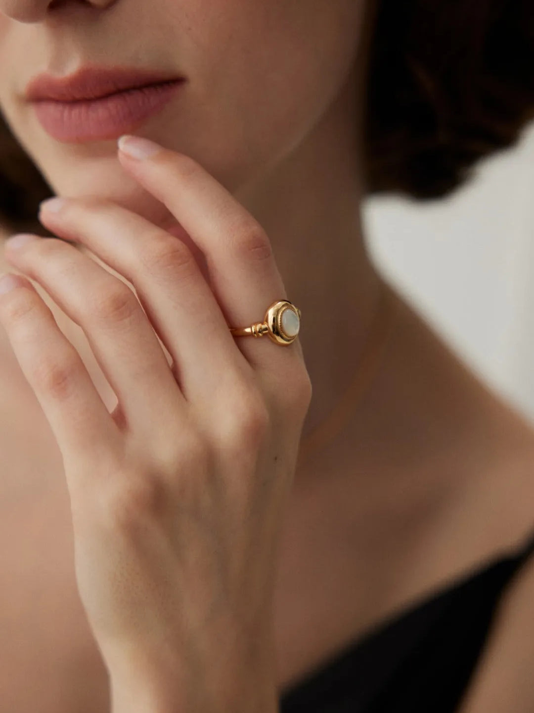 Mother of Pearl Open Ring - Gembea Jewelry