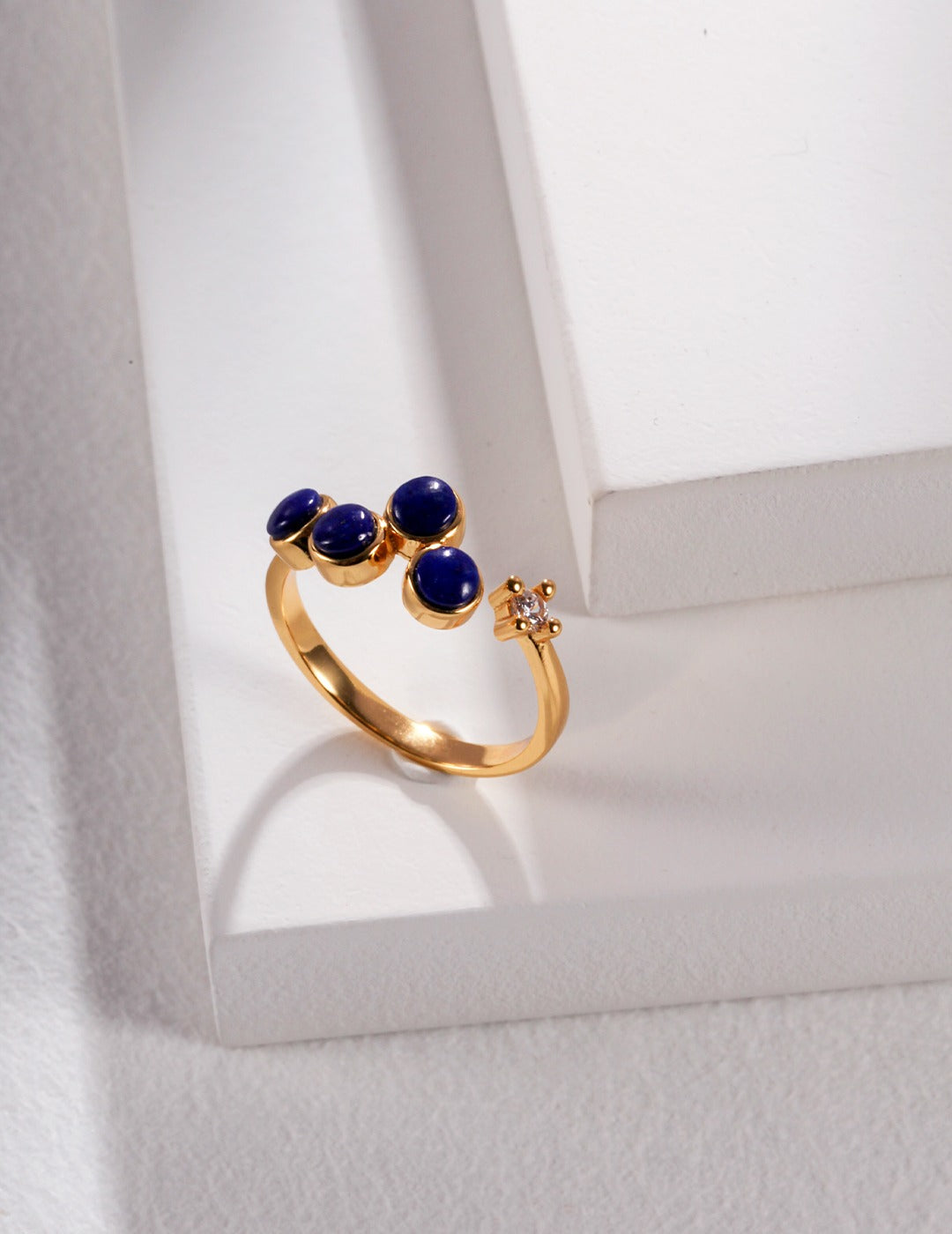 Gembea Jewelry Lazuli Days Series Blue Bloom Ring