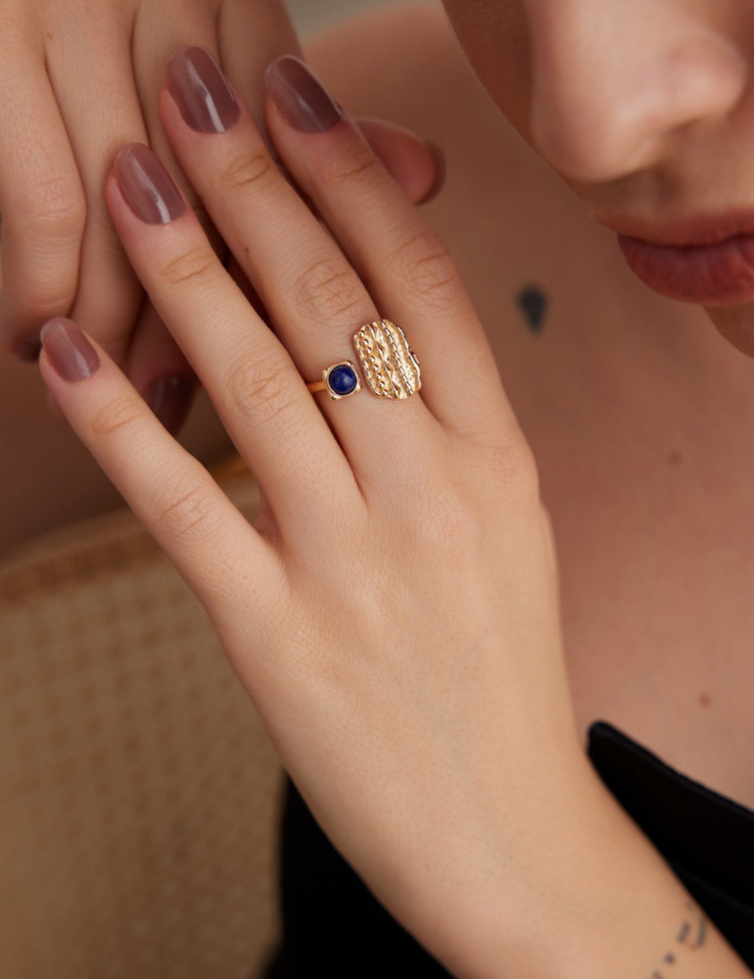 Gembea Jewelry Lazuli Days Series Ocean Pulse Ring