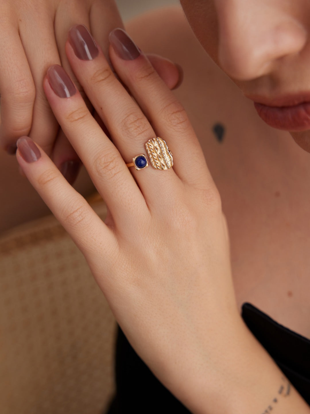 Gembea Jewelry Lazuli Days Series Ocean Pulse Ring