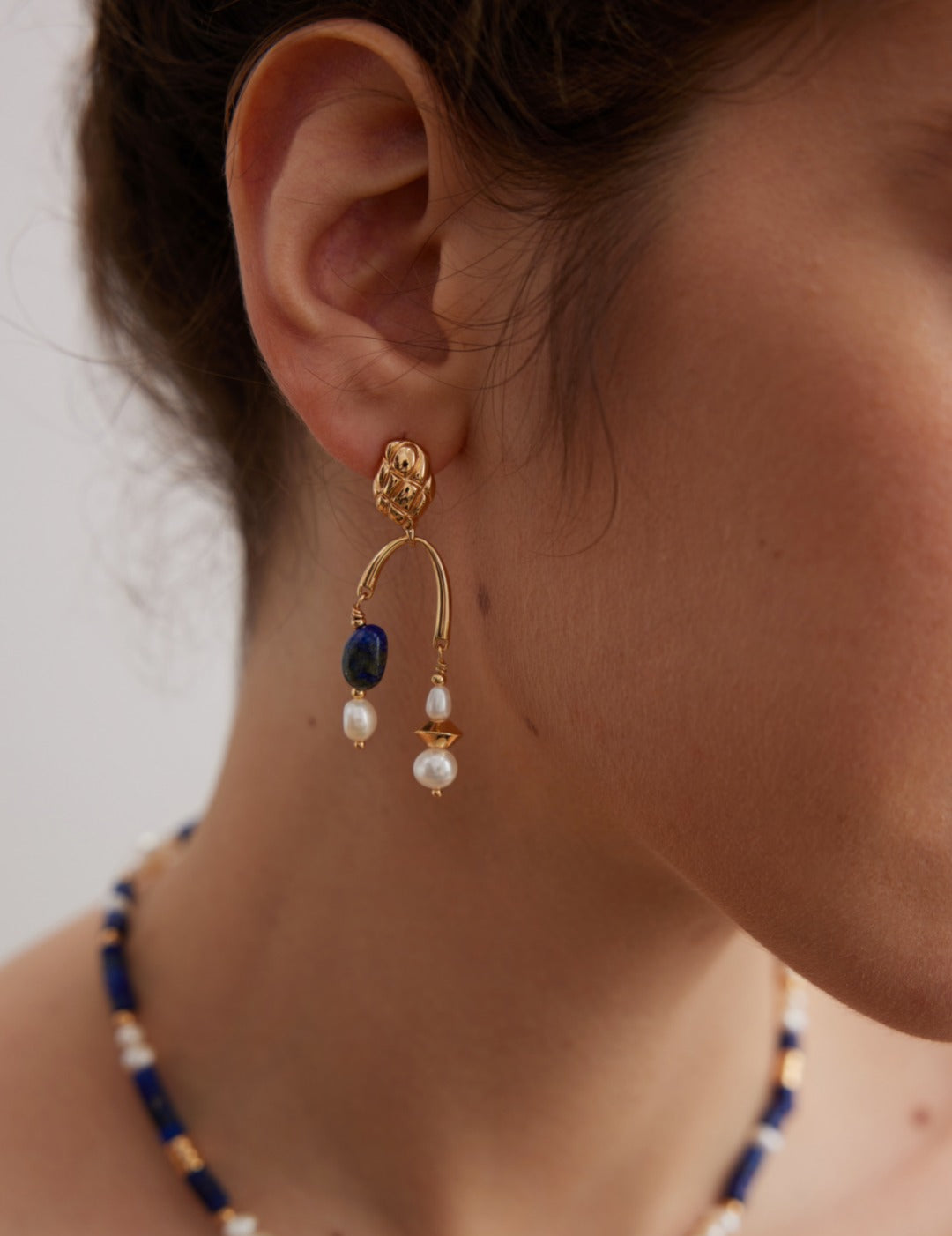 Gembea Jewelry Lazuli Days Series Ocean Pulse Earrings