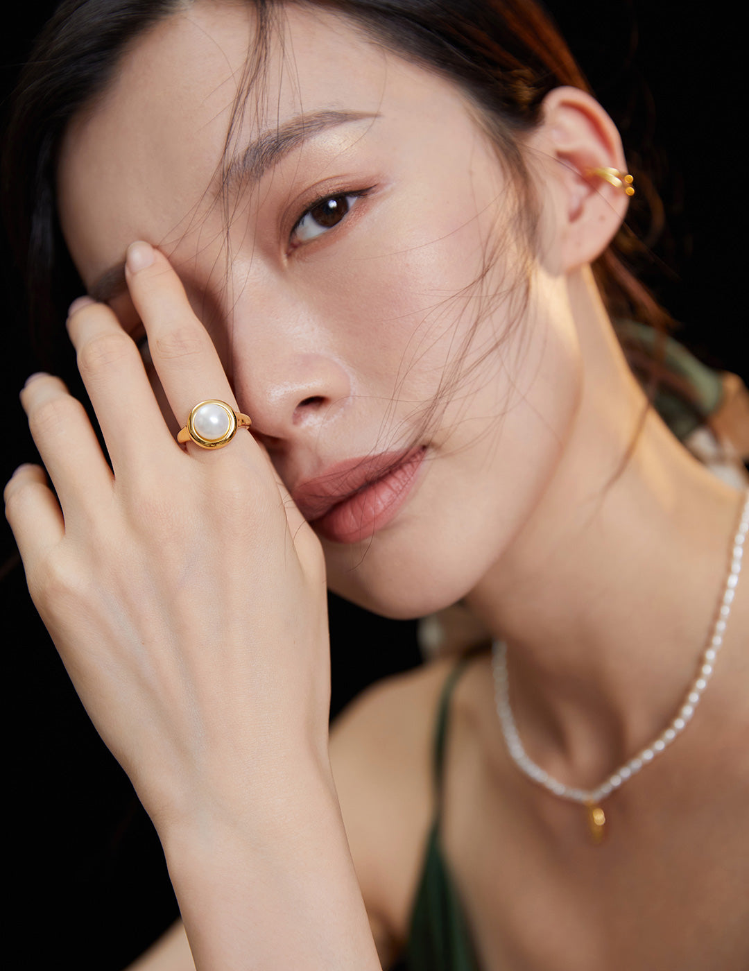 Gembea Jewelry Gold Silver Pearl Ring