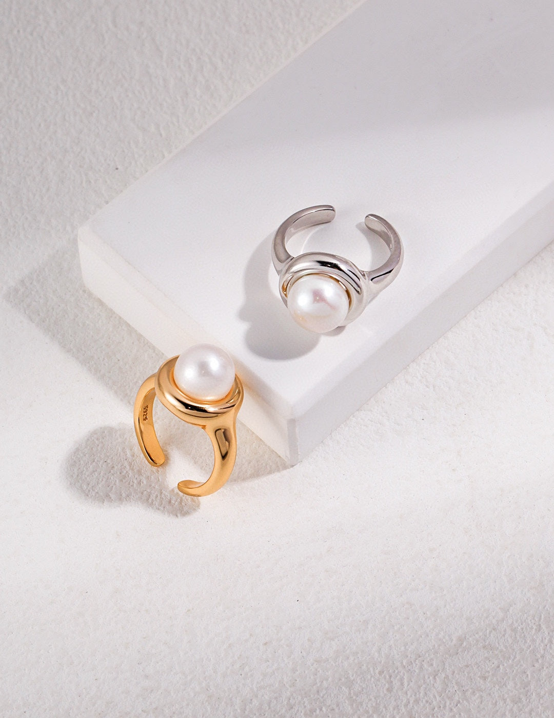 Gembea Jewelry Gold Silver Pearl Ring