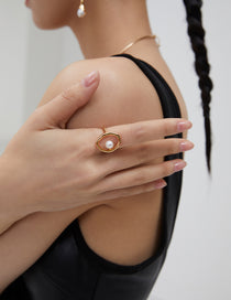 Gembea Jewelry Metal Surrounding Pearl Ring