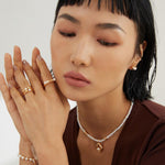 Gembea Jewelry Upper Opening Pearl Ring