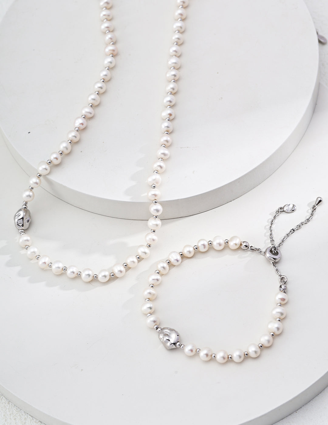 Gembea Jewerly Stack Natural Pearl Necklaces