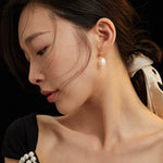 Gembea Jewelry Simple Baroque Pearl Drop Earrings