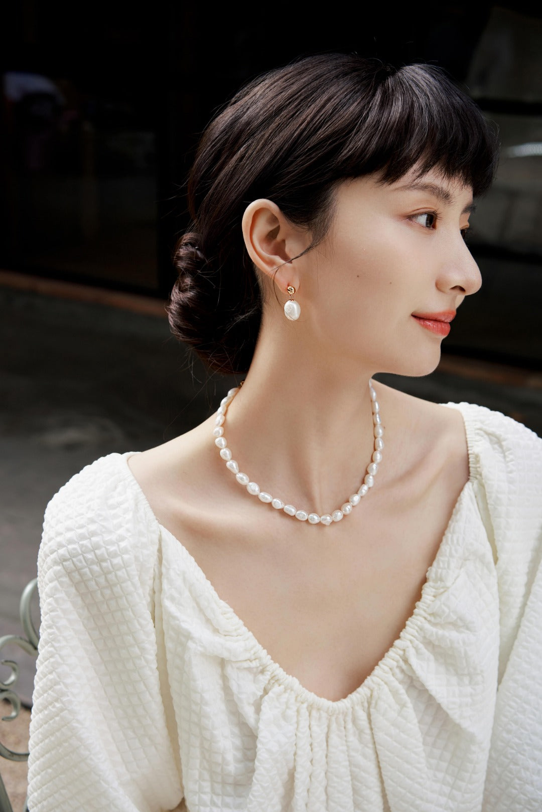 Gembea Jewelry Classic Natural Freshwater Pearl Necklace