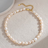 Gembea Jewelry Classic Natural Freshwater Pearl Necklace