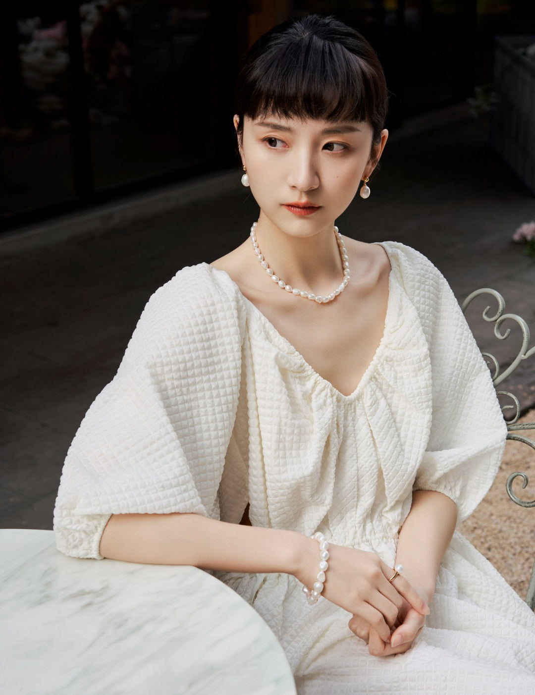 Gembea Jewelry Classic Natural Freshwater Pearl Necklace