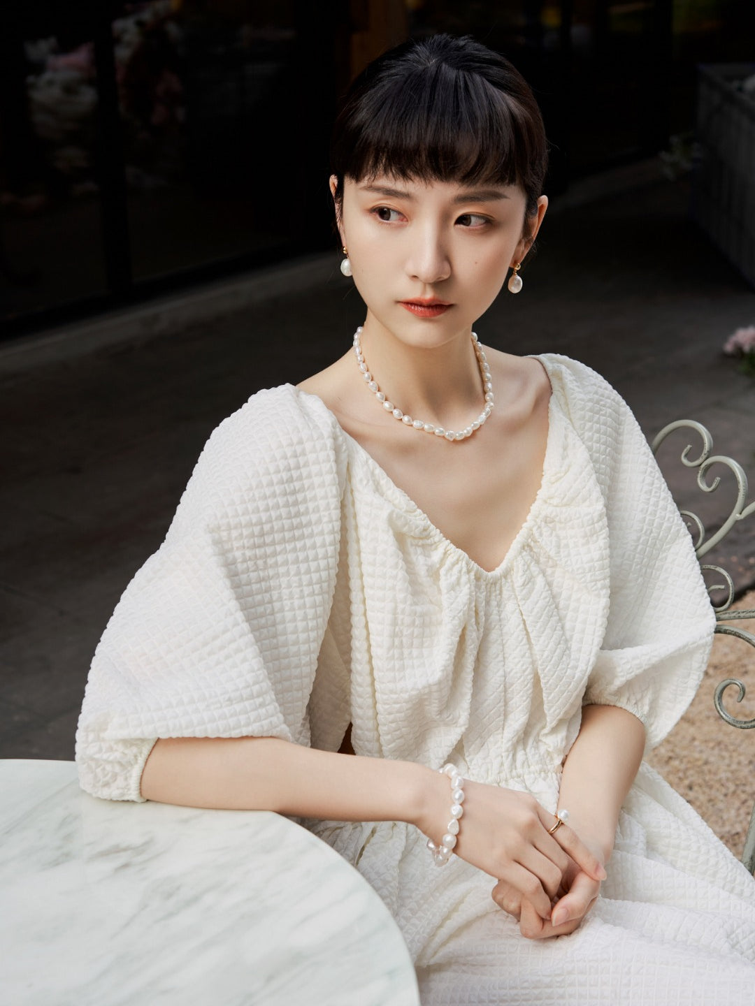 Gembea Jewelry Classic Natural Freshwater Pearl Necklace