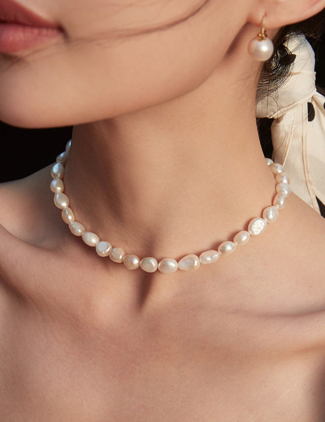 Gembea Jewelry Classic Natural Freshwater Pearl Necklace