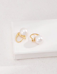Gembea Jewelry White Natrual Pearl Earrings