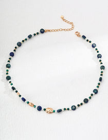 Lapis Lazuli Beaded Necklace Gembea Jewelry
