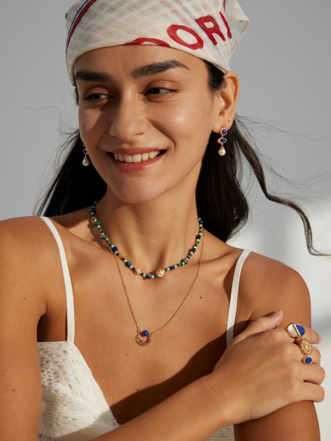 Lapis Lazuli Beaded Necklace Gembea Jewelry