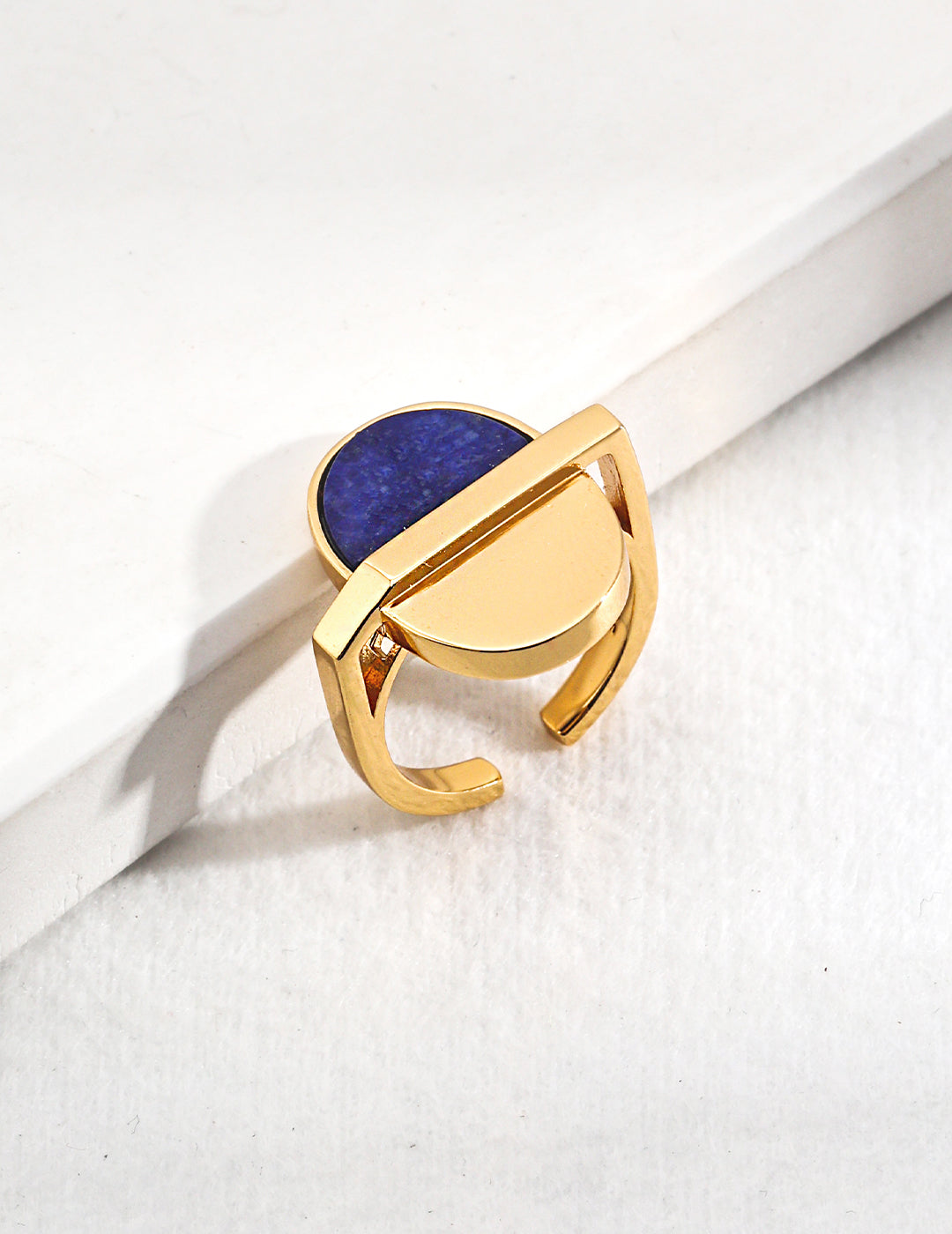 Lapis Lazuli Gold Open Ring-Gembea Jewelry