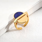 Lapis Lazuli Gold Open Ring-Gembea Jewelry