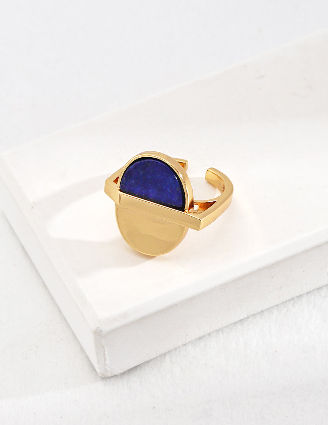 Lapis Lazuli Gold Open Ring-Gembea Jewelry