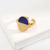 Lapis Lazuli Gold Open Ring-Gembea Jewelry