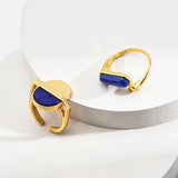 Lapis Lazuli Gold Open Ring-Gembea Jewelry