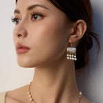 Tassel Baroque Pearl Drop Earrings-Gembea Jewelry