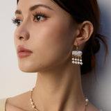 Tassel Baroque Pearl Drop Earrings-Gembea Jewelry