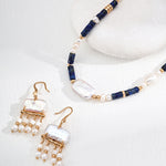 Tassel Baroque Pearl Drop Earrings-Gembea Jewelry