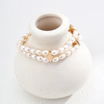 Double-layer Natural Pearl Beaded Bracelet-Gembea Jewelry