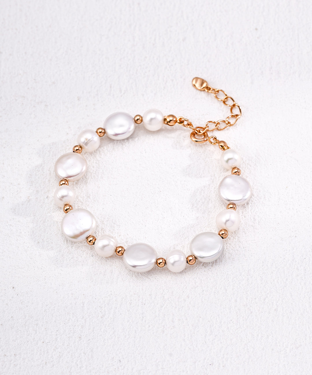 Baroque Button Pearl Bracelet-Gembea Jewelry