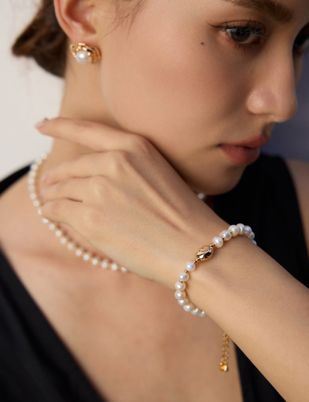 Stack Natural Pearl Bracelet Gembea Jewelry