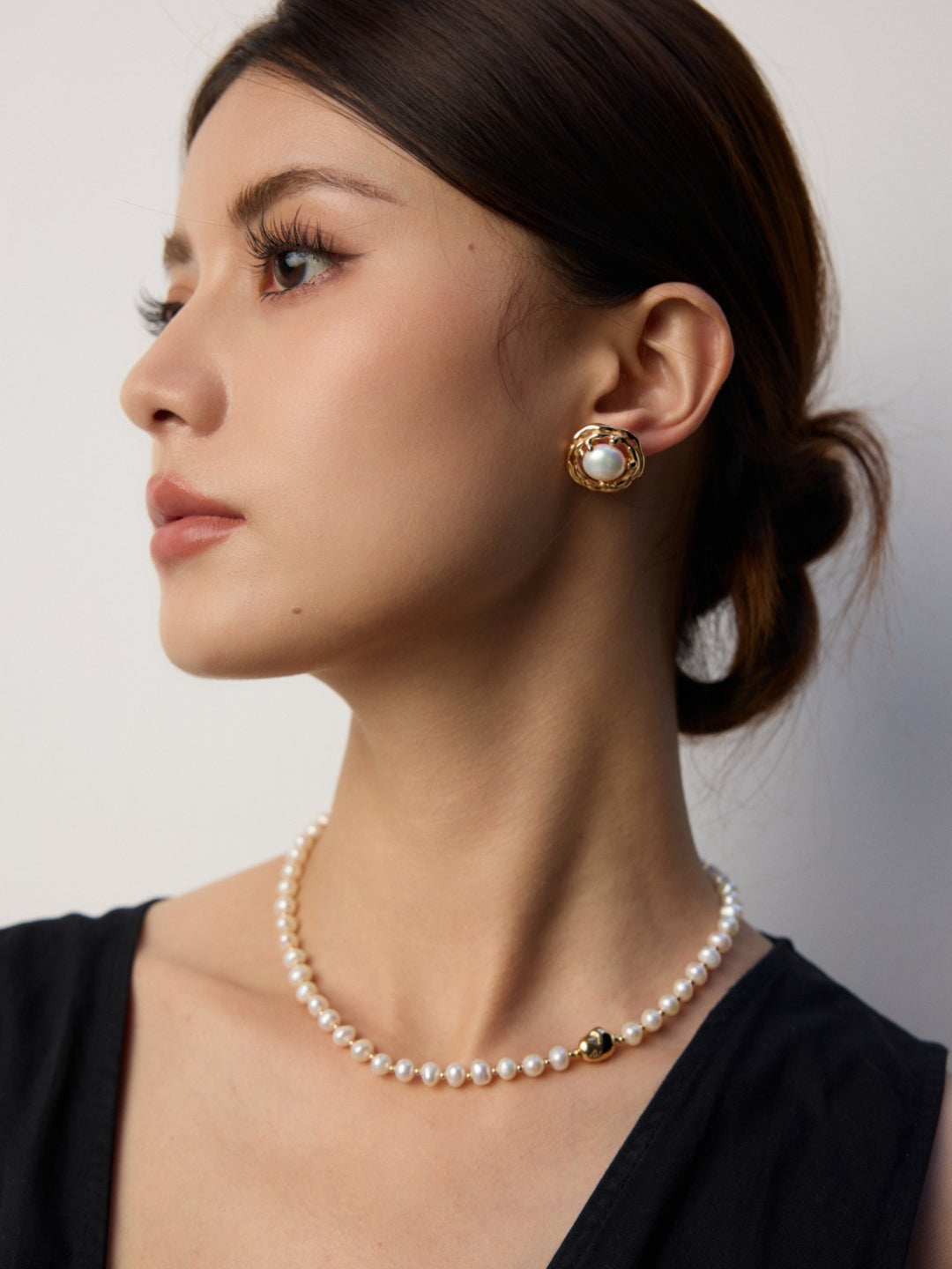 Stack Natural Pearl Necklaces Gembea Jewelry