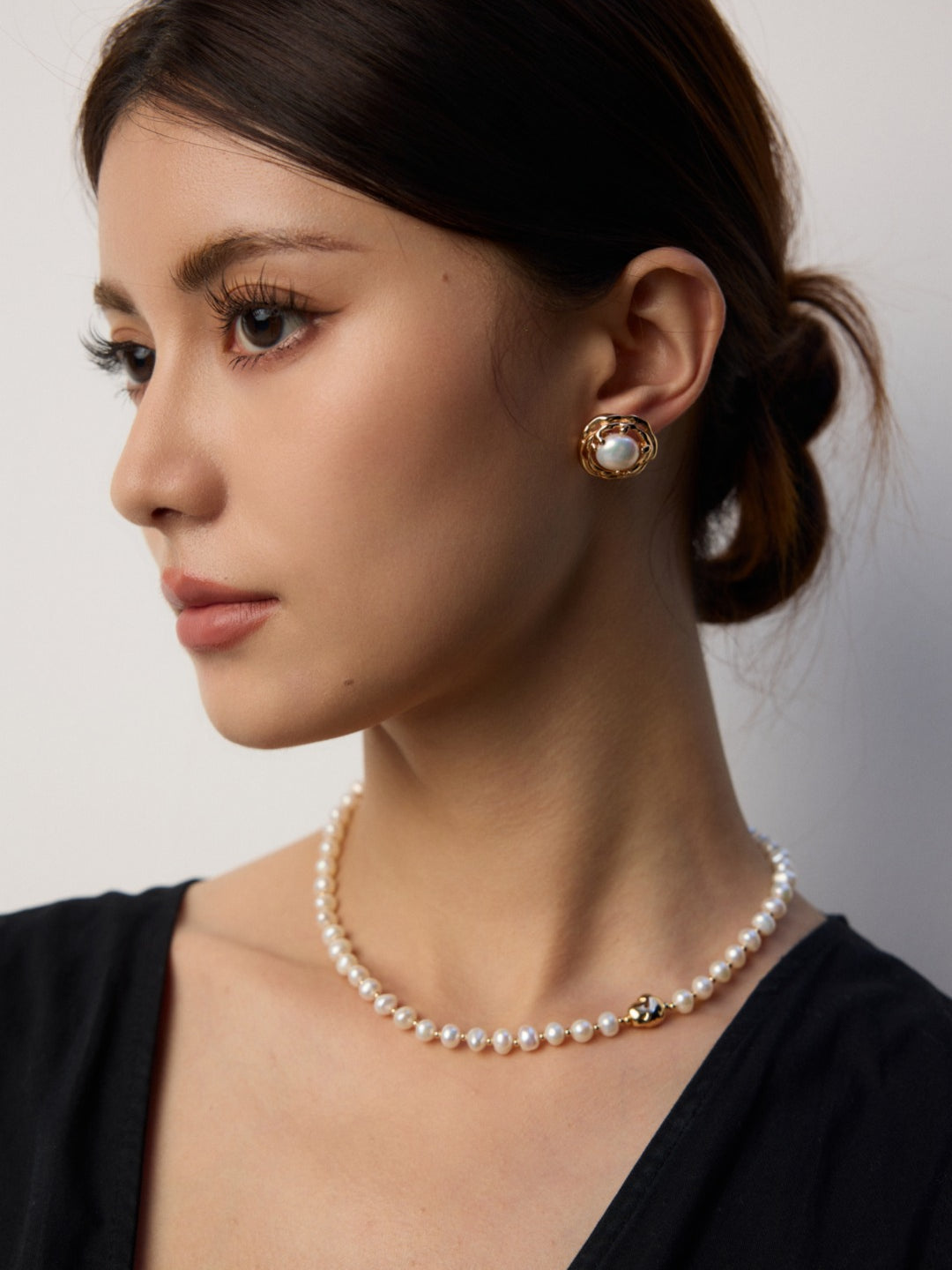 Stack Natural Pearl Necklaces Gembea Jewelry