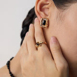 Tiger's Eye Stone Open Ring-Gembea Jewelry