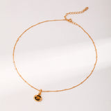 Tiger's Eye Stone Pendant Necklace-Gembea Jewelry