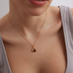Tiger's Eye Stone Pendant Necklace-Gembea Jewelry